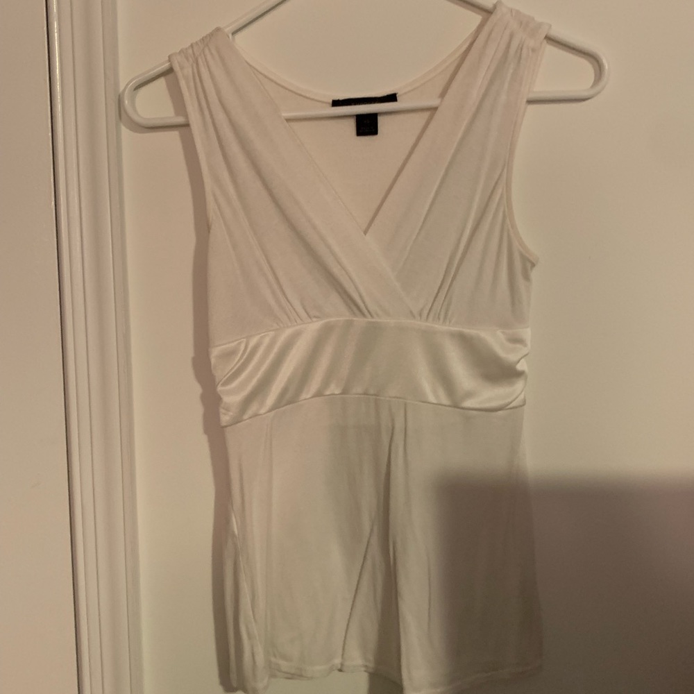 Cream sleeveless Top From Express